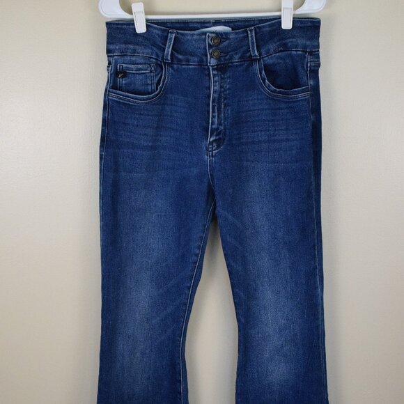 KanCan Cinthia Y2K High Rise Wide Leg Super Flare Medium Wash Denim Jeans  11/29 - Picture 2 of 9